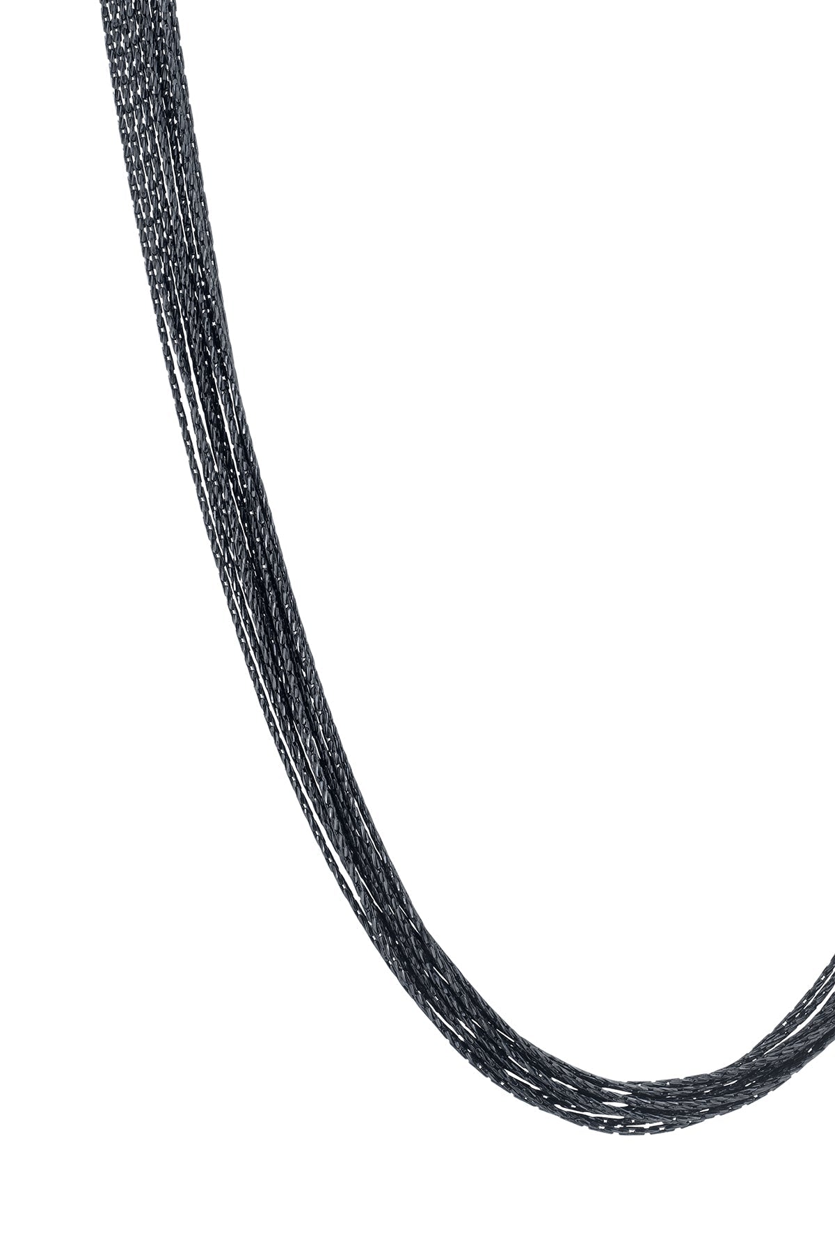 BLACK RHODIUM NECKLACE BY SLOAN - Velvet Staging 2.0-26916058562756