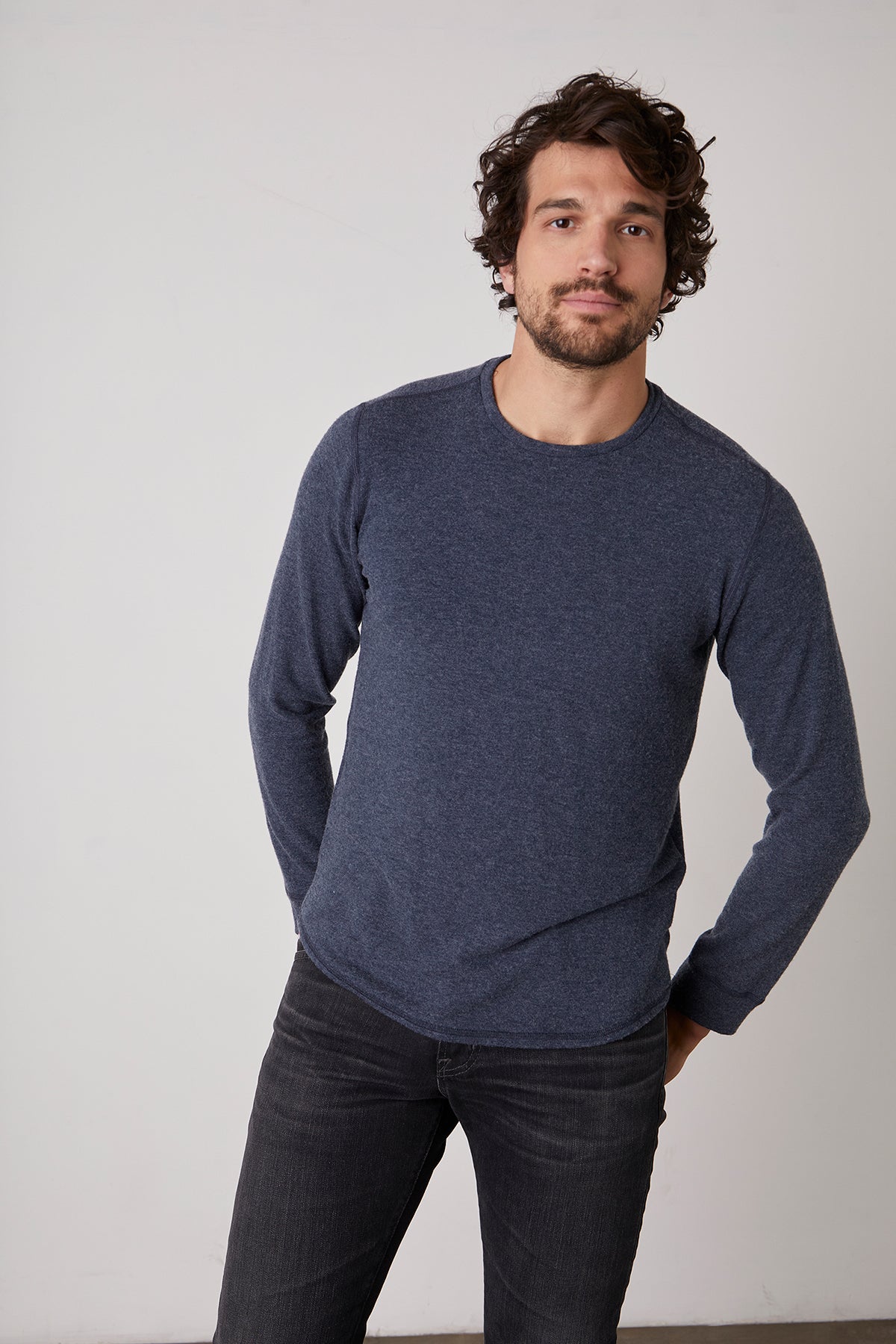 BRONSON COZY JERSEY KNIT SHIRT Velvet by Graham & Spencer-26916072292548
