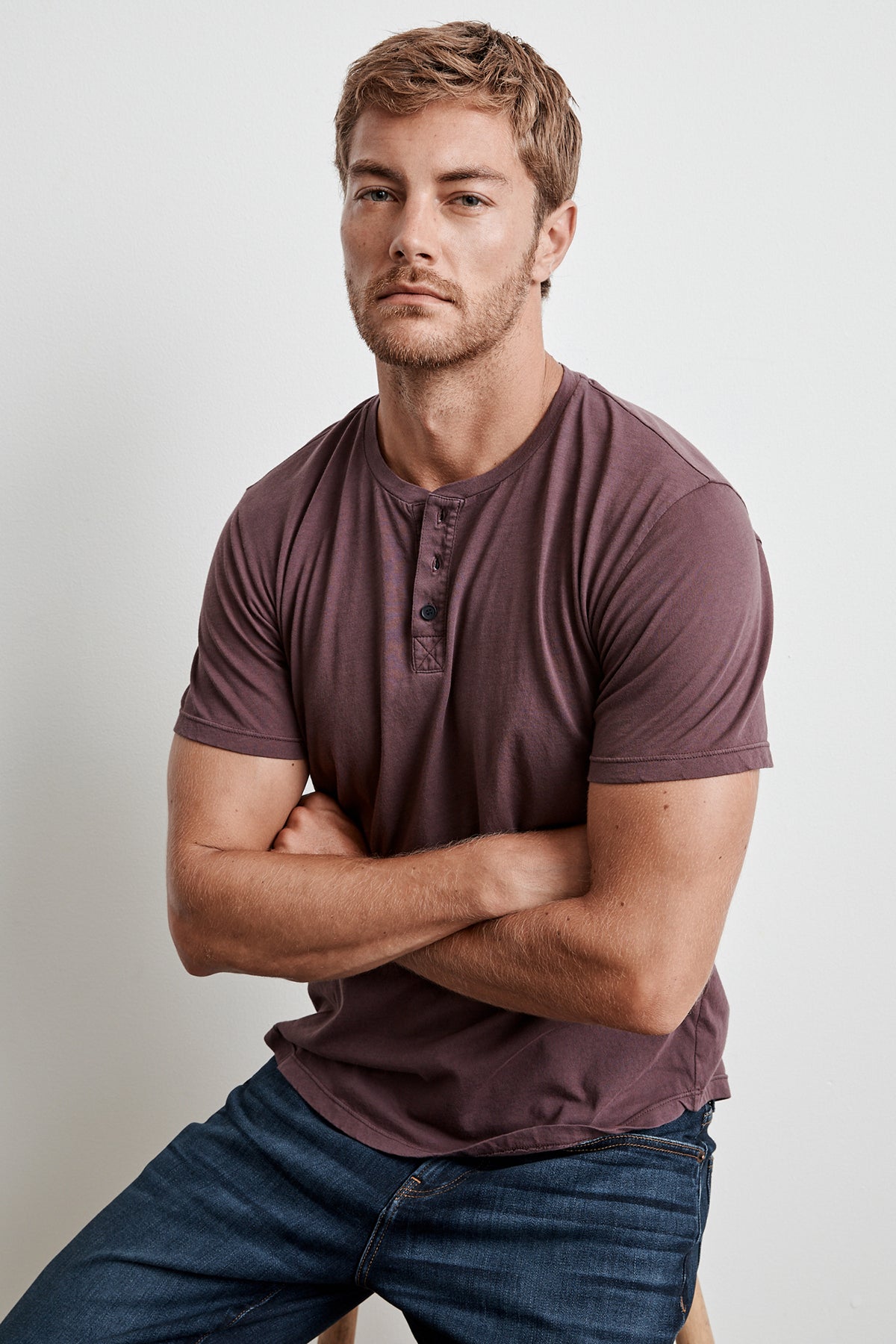 FULTON SHORT SLEEVE HENLEY - Velvet Staging 2.0-26916146380996