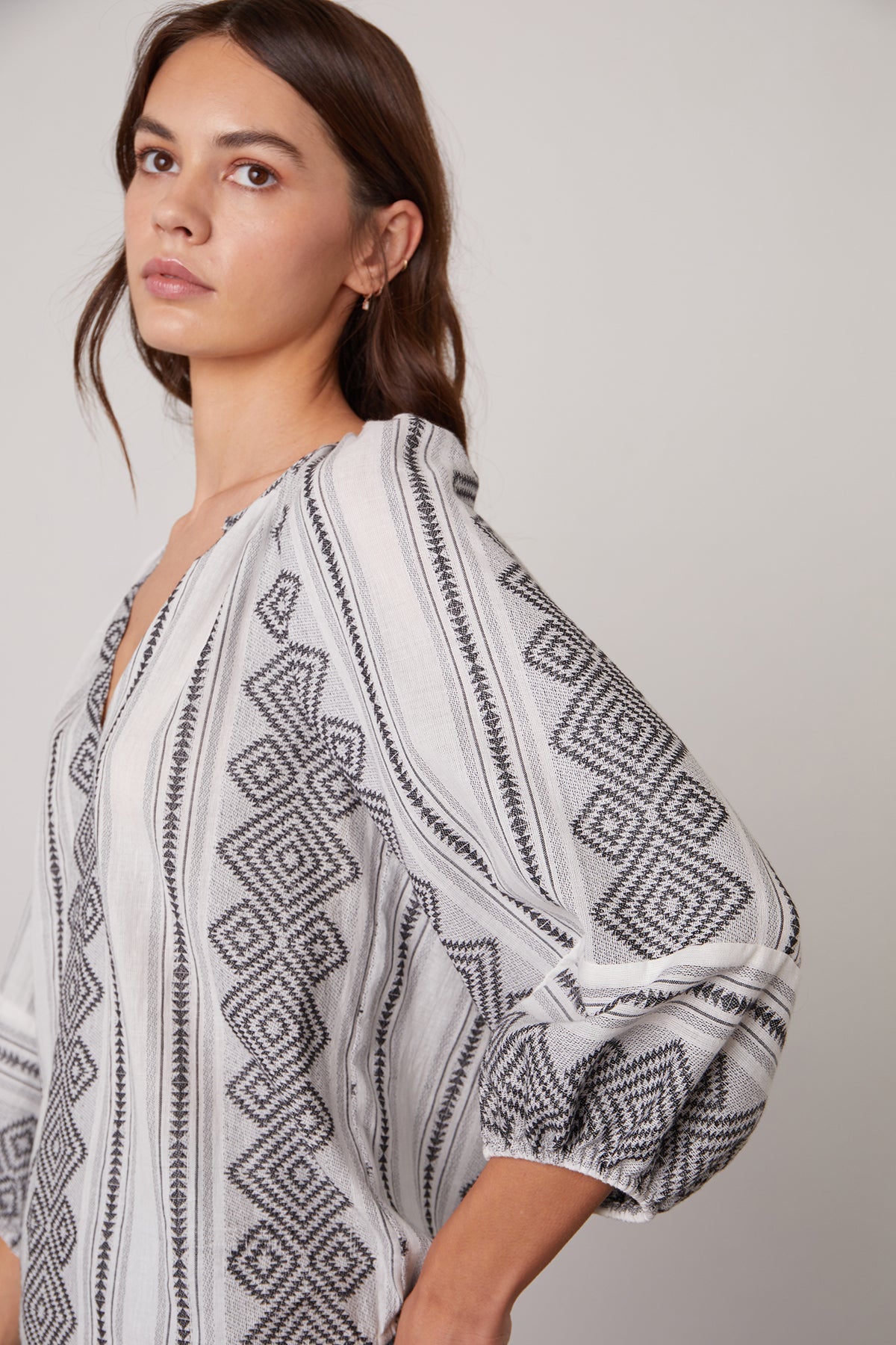 LOUISE JACQUARD BOHO TOP - Velvet Staging 2.0-26916229054660