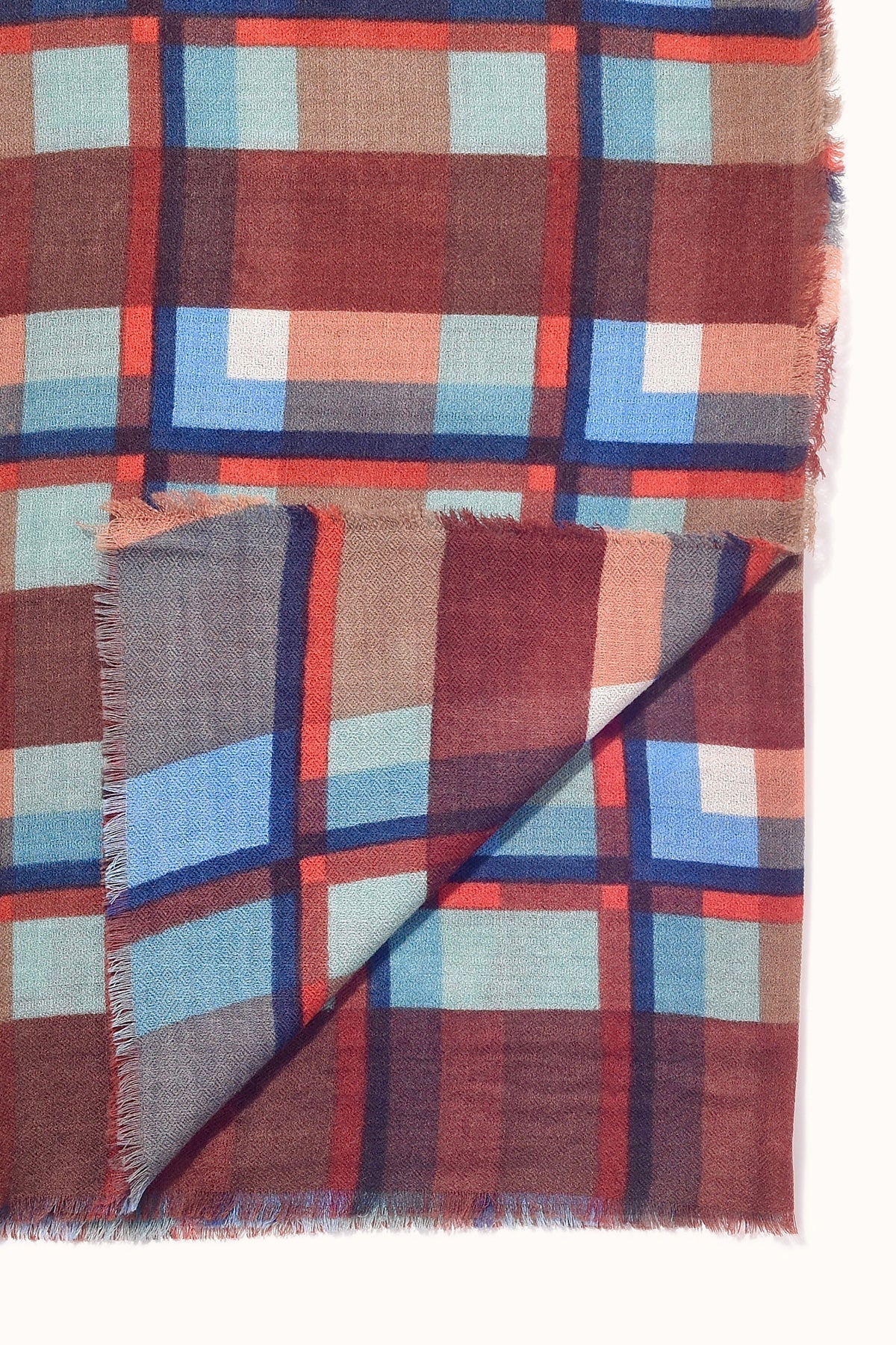 PLAID WOOL BLEND SCARF BY EPICE - Velvet Staging 2.0-26916301471940