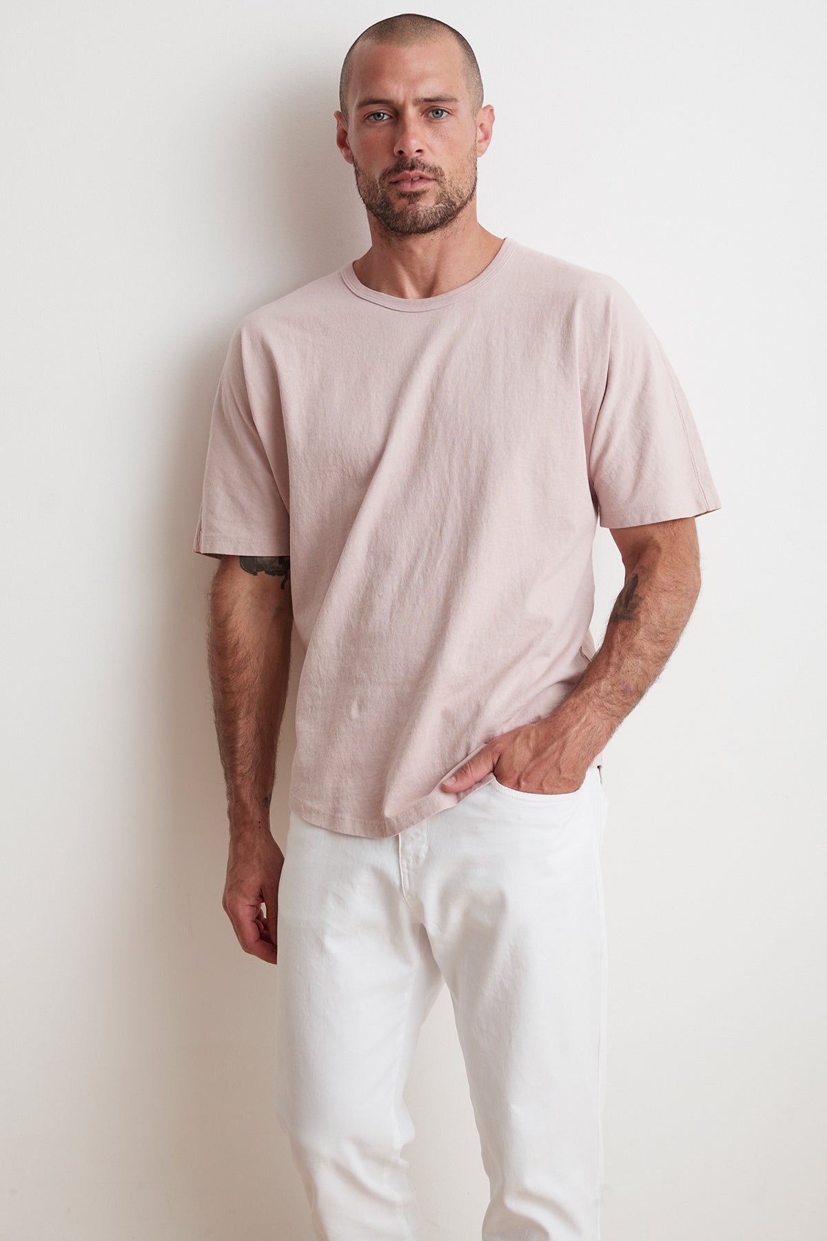 RICK DROP SHOULDER CREW TEE - Velvet Staging 2.0-26916315726020