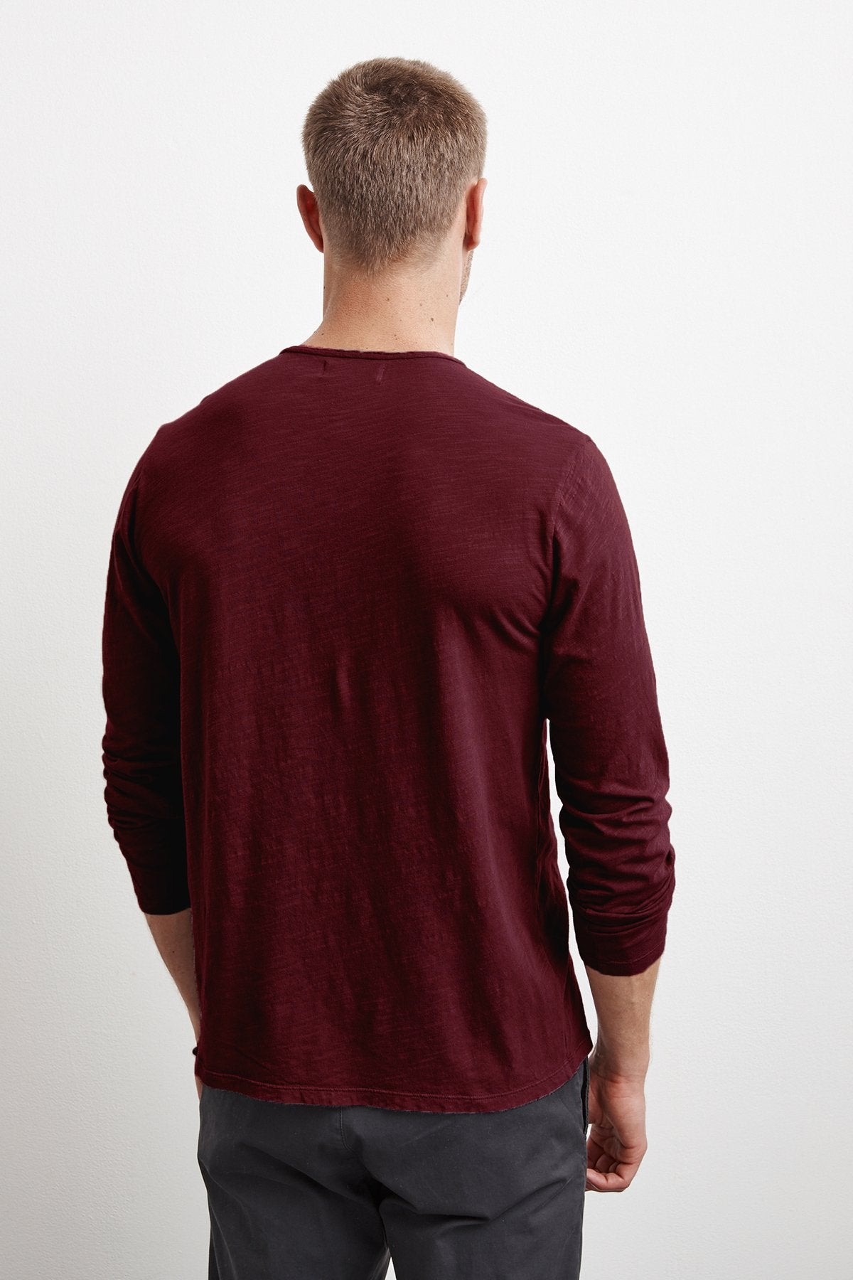 SIMEON RAW EDGE COTTON SLUB TEE - Velvet Staging 2.0-26916344070340