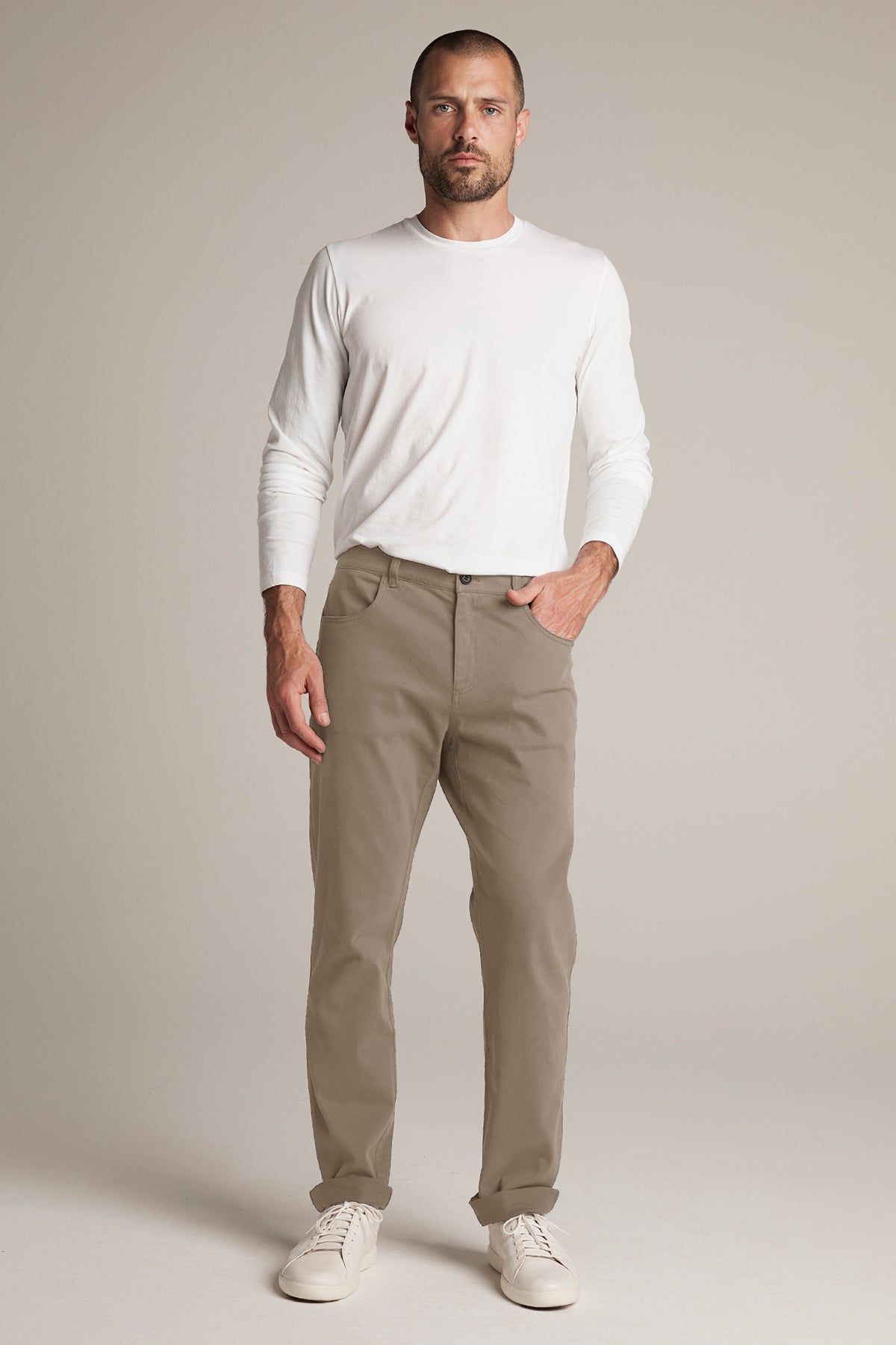 STEWART SUEDED COTTON PANT - Velvet Staging 2.0-26916362748100