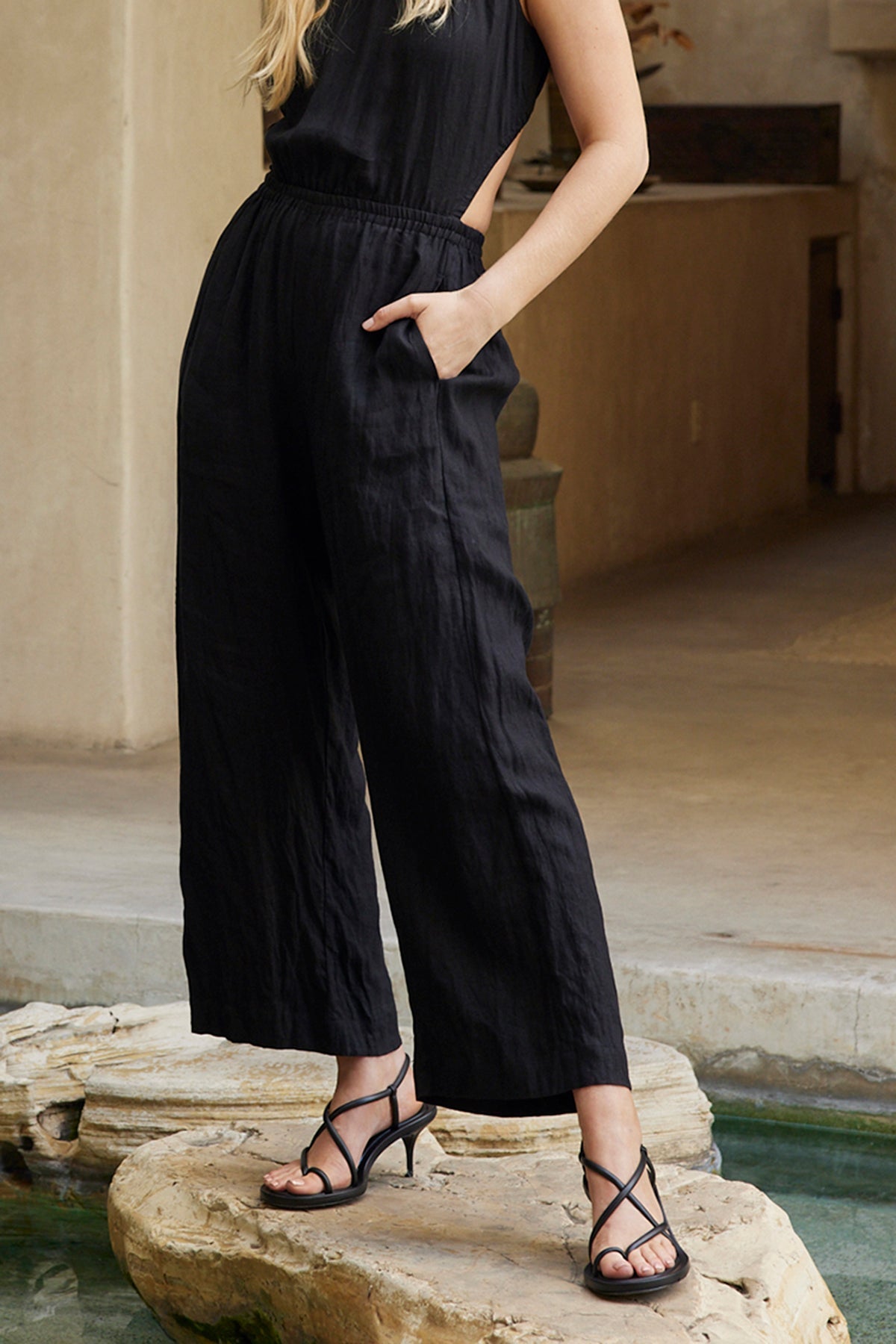 VIVI CUT OUT LINEN JUMPSUIT - Velvet Staging 2.0-26916394434756