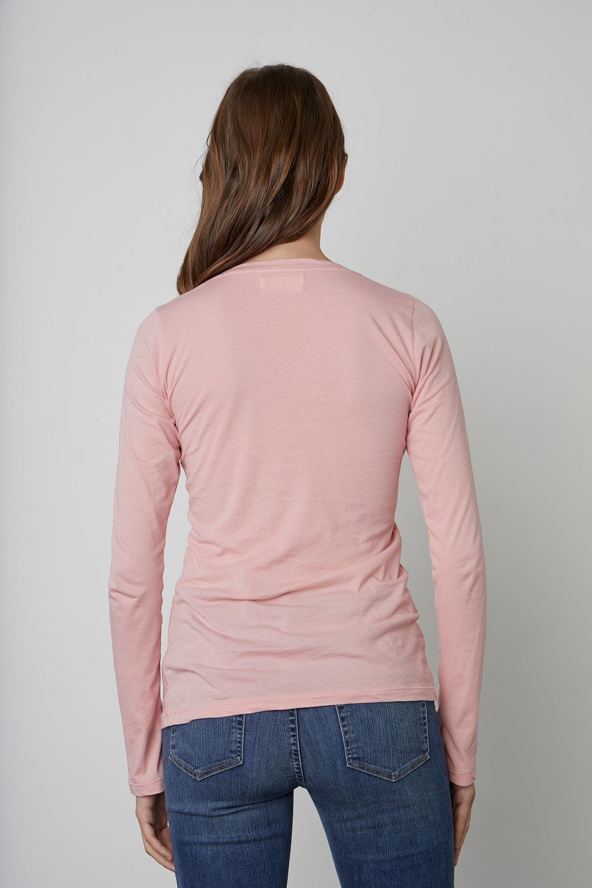 ZOFINA GAUZY WHISPER FITTED CREW NECK TEE - Velvet Staging 2.0-26916410785988