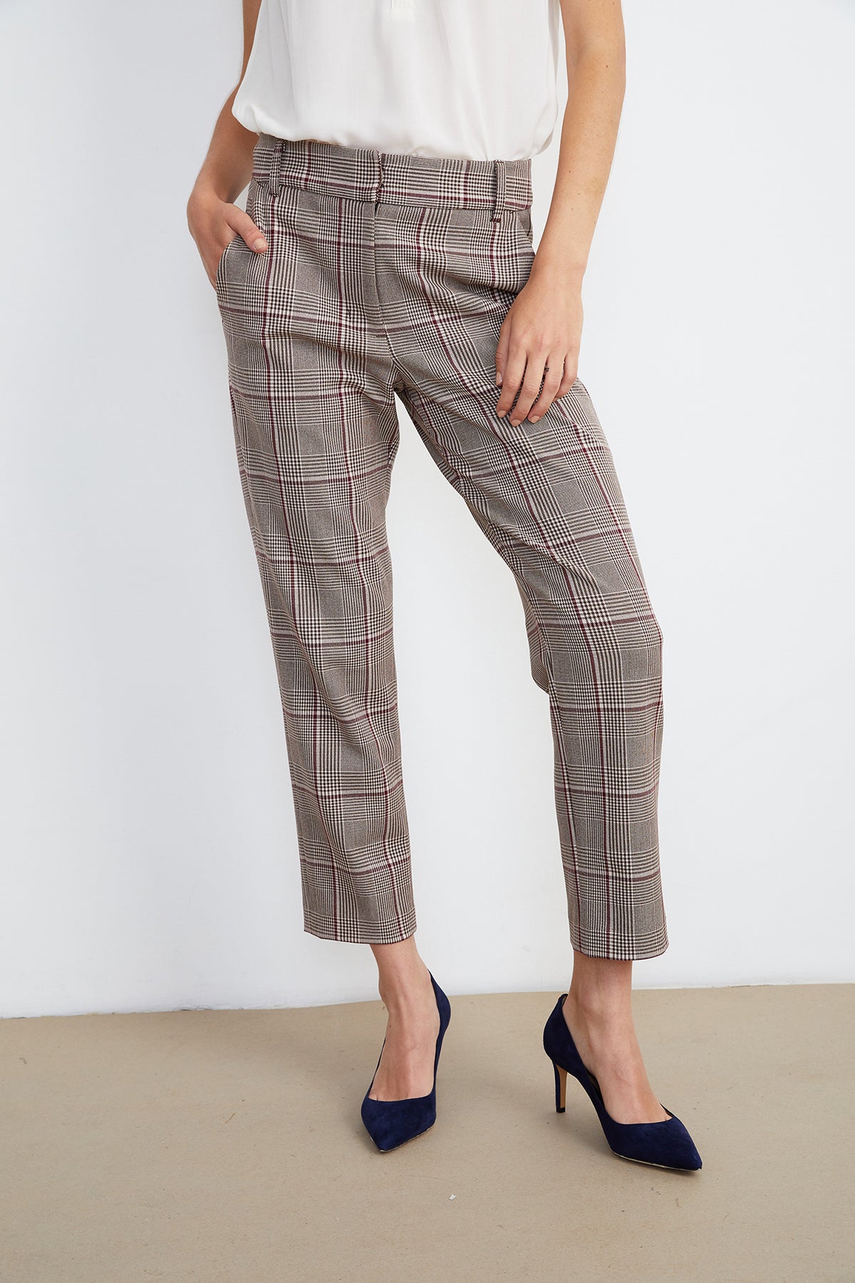 ABIGAIL PLAID STRAIGHT LEG PANT - Velvet Staging 2.0-26916022517956