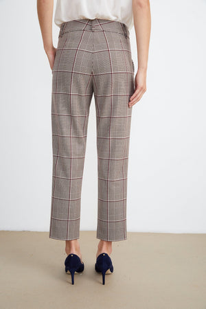 ABIGAIL PLAID STRAIGHT LEG PANT - Velvet Staging 2.0