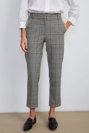 ABIGAIL PLAID STRAIGHT LEG PANT - Velvet Staging 2.0