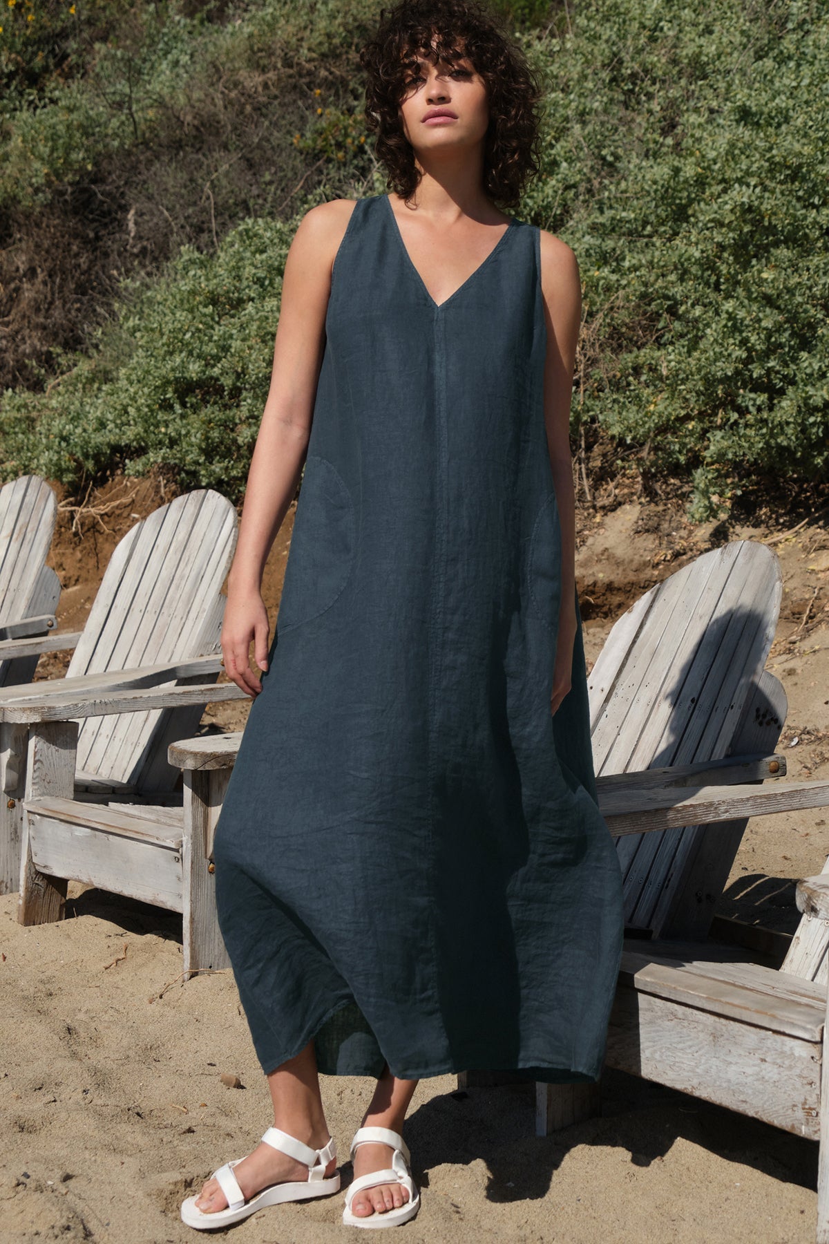 ACADIA LINEN MAXI DRESS - Velvet Staging 2.0-26916022124740