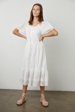 ADALYN LACE PEASANT DRESS - Velvet Staging 2.0