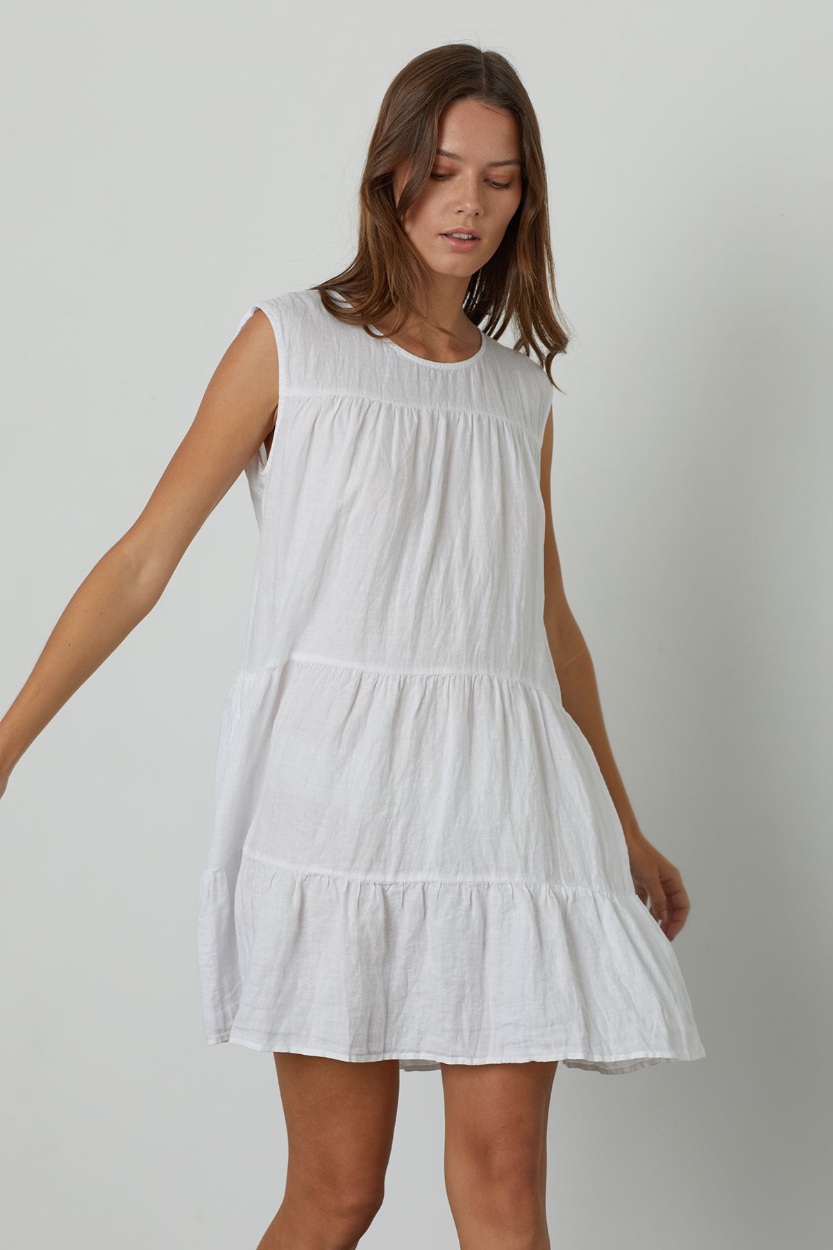 ADDIE LINEN TANK DRESS - Velvet Staging 2.0