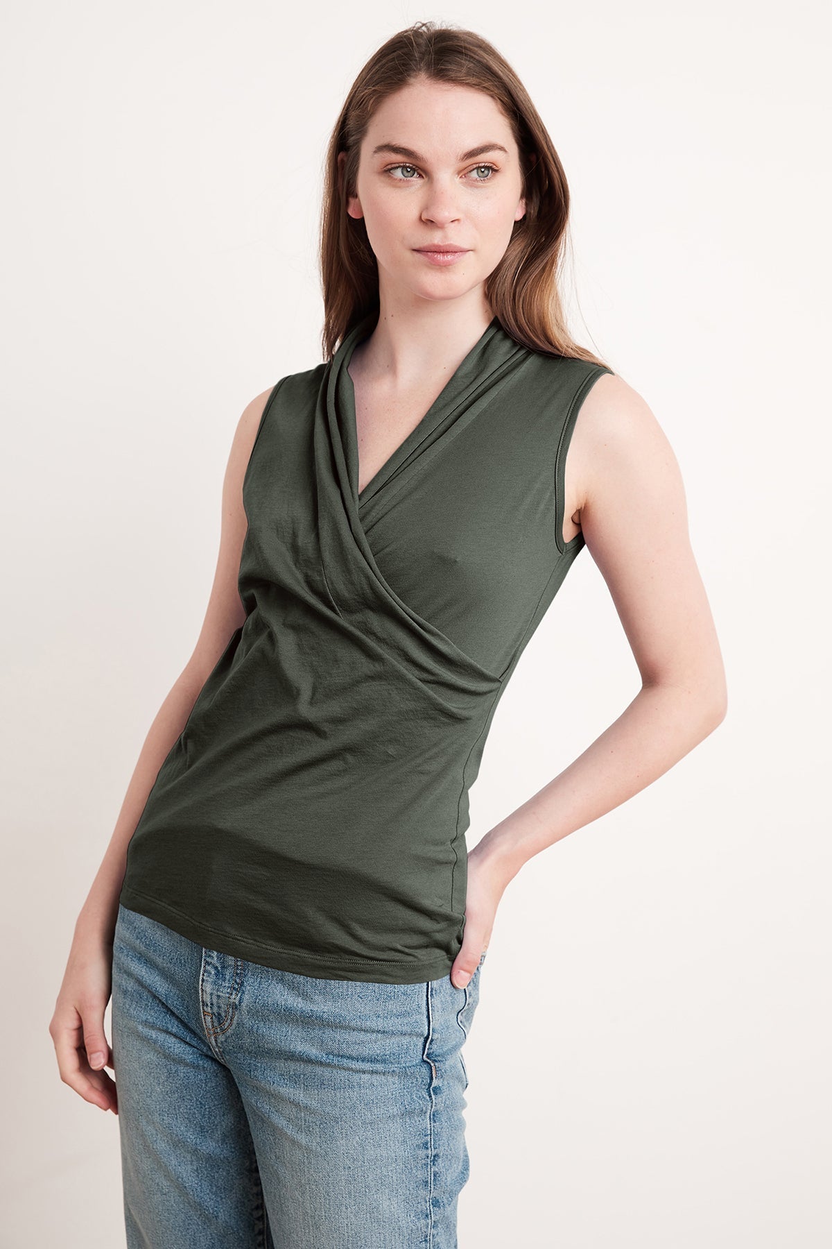 ADELISE GAUZY WHISPER FITTED WRAP TANK - Velvet Staging 2.0