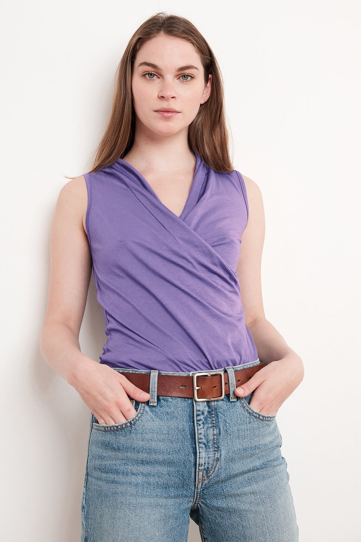 ADELISE GAUZY WHISPER FITTED WRAP TANK - Velvet Staging 2.0