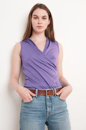ADELISE GAUZY WHISPER FITTED WRAP TANK - Velvet Staging 2.0