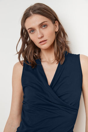ADELISE GAUZY WHISPER FITTED WRAP TANK - Velvet Staging 2.0
