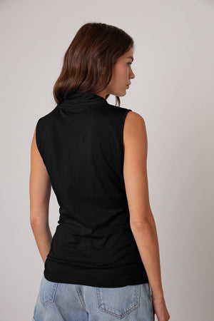 ADELISE GAUZY WHISPER FITTED WRAP TANK Velvet by Graham & Spencer