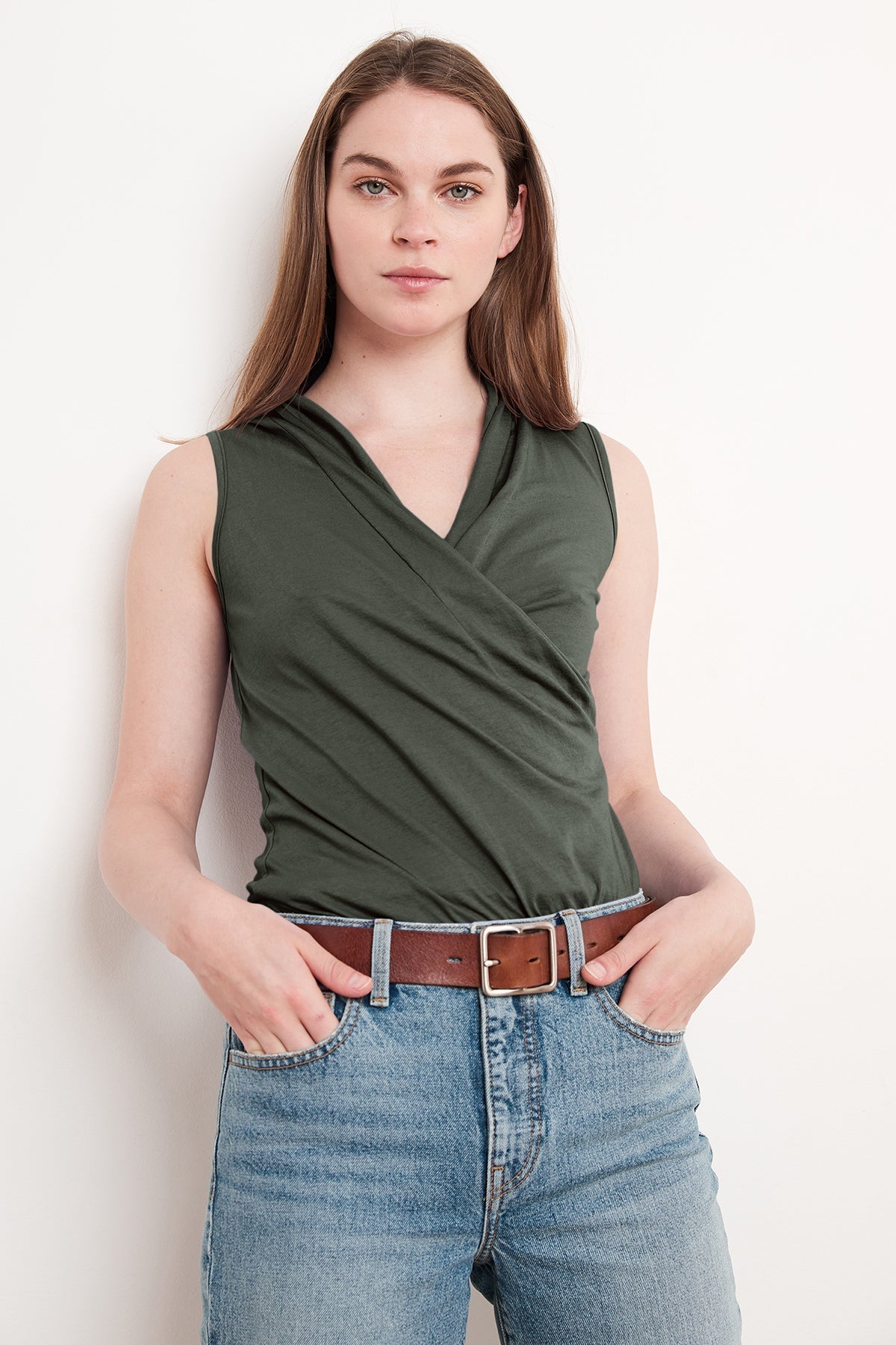 ADELISE GAUZY WHISPER FITTED WRAP TANK - Velvet Staging 2.0-26916030054596