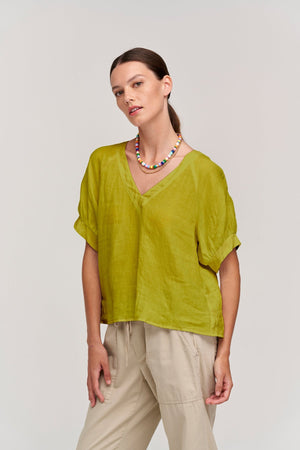 ADLEY LINEN TOP - Velvet Staging 2.0