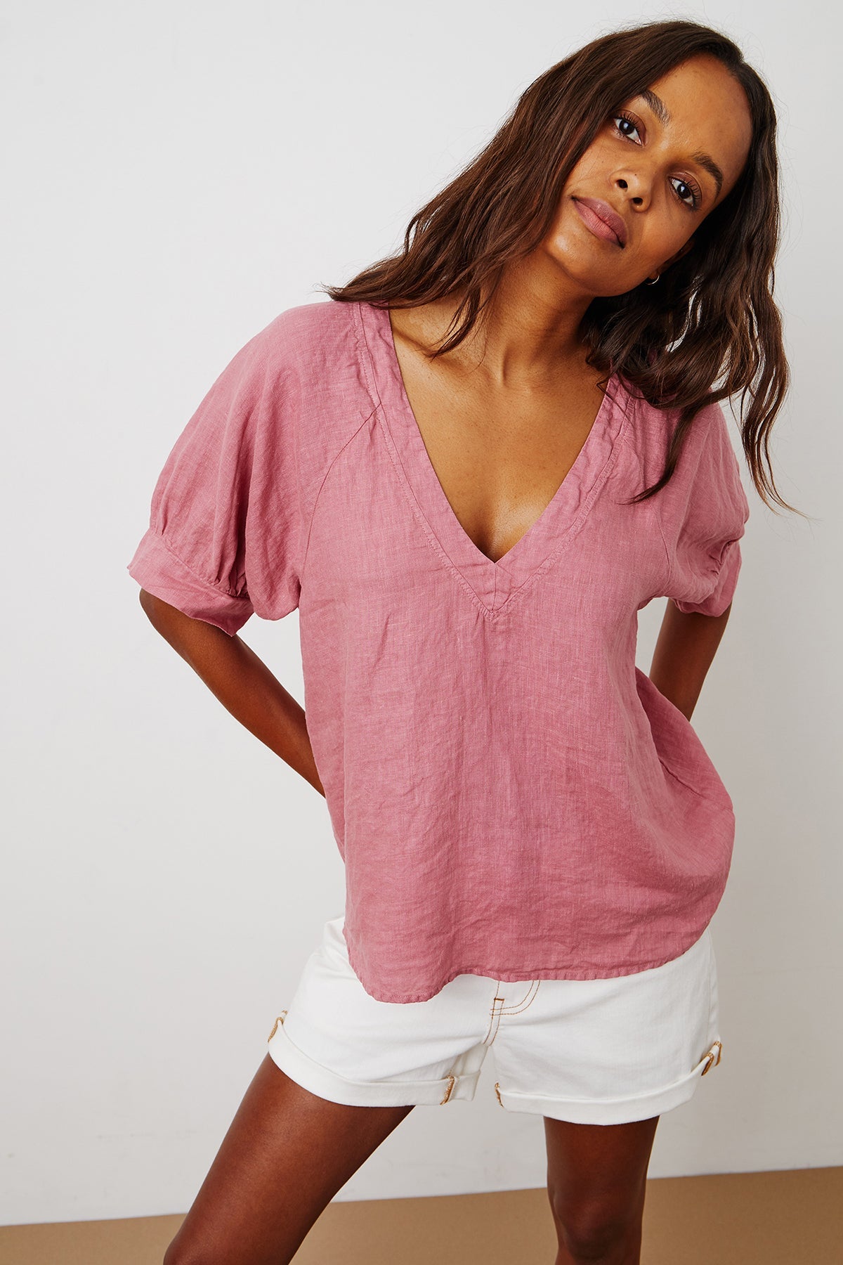 ADLEY LINEN TOP - Velvet Staging 2.0
