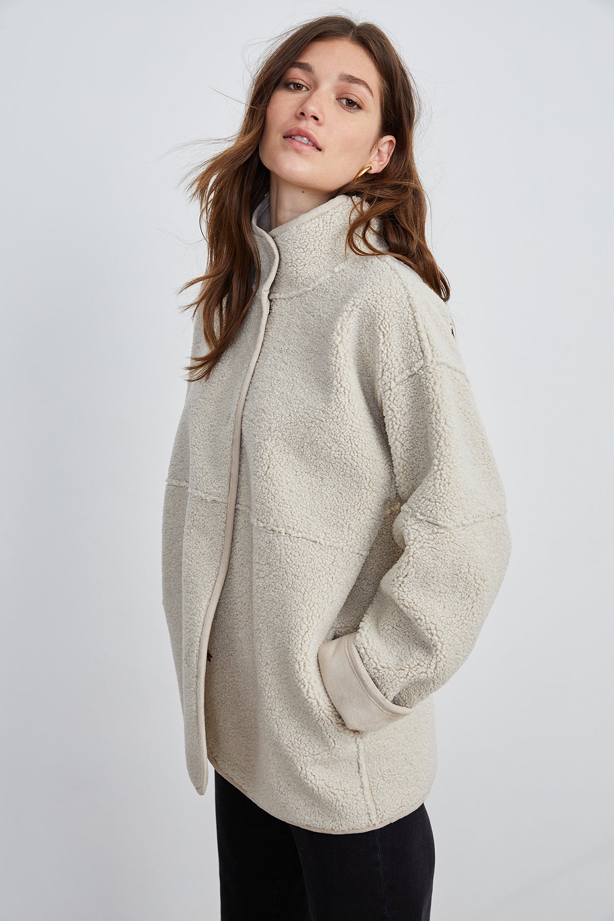 ALBANY REVERSIBLE LUX SHERPA COAT - Velvet Staging 2.0-26916031037636