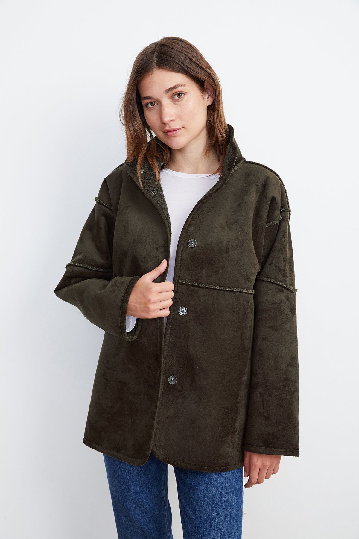 ALBANY REVERSIBLE LUX SHERPA COAT - Velvet Staging 2.0-26916030972100