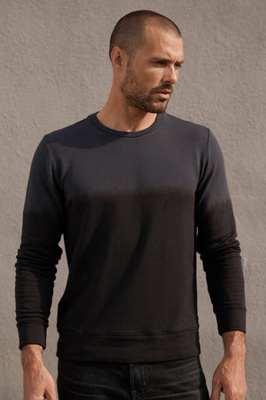 ALDRIC LUXE FLEECE TIE DYE PULLOVER - Velvet Staging 2.0