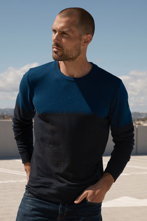 ALDRIC LUXE FLEECE TIE DYE PULLOVER - Velvet Staging 2.0