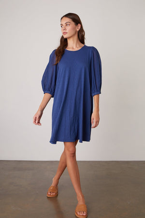 ALEXIS PUFF SLEEVE DRESS - Velvet Staging 2.0