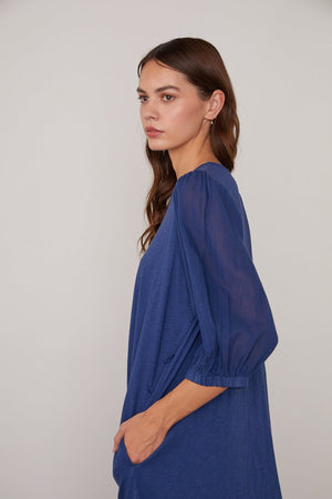 ALEXIS PUFF SLEEVE DRESS - Velvet Staging 2.0