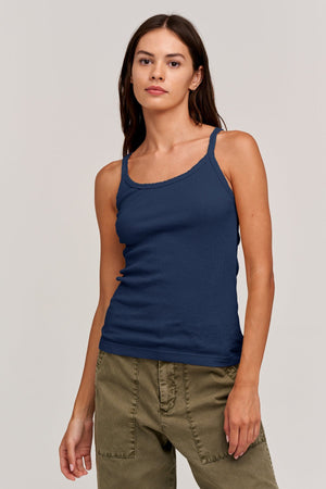 ALIZA RIBBED COTTON LAYERING TANK - Velvet Staging 2.0