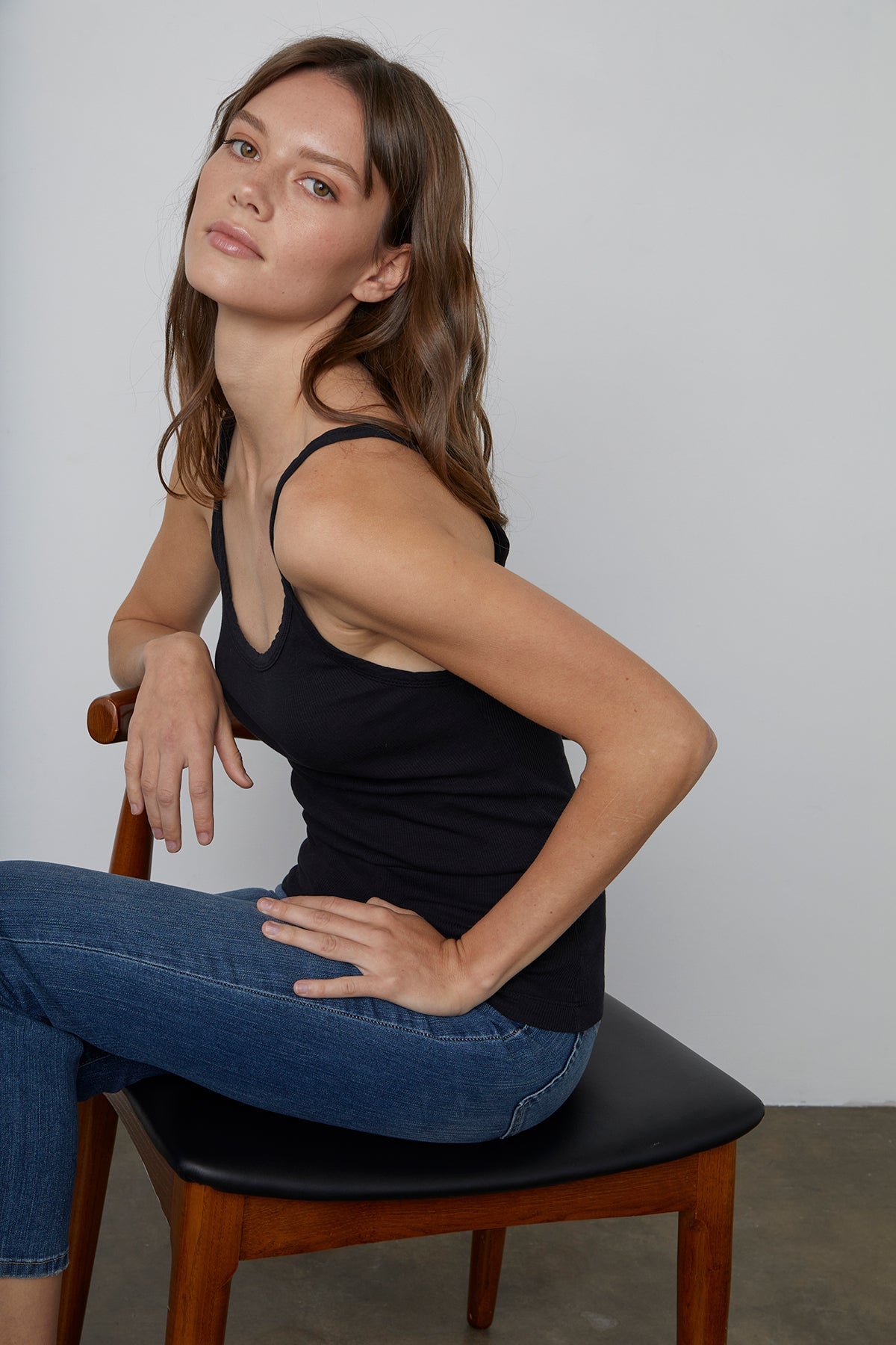 ALIZA RIBBED COTTON LAYERING TANK - Velvet Staging 2.0