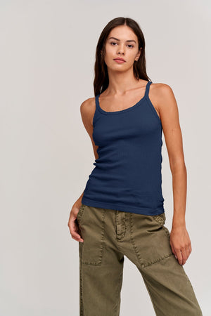 ALIZA RIBBED COTTON LAYERING TANK - Velvet Staging 2.0