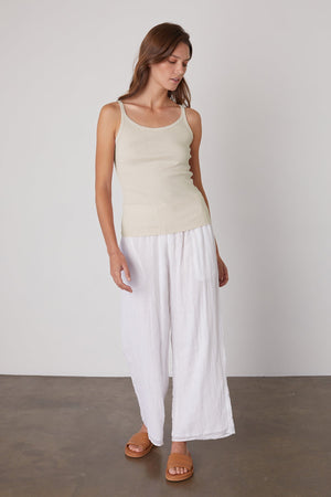 ALIZA RIBBED COTTON LAYERING TANK - Velvet Staging 2.0