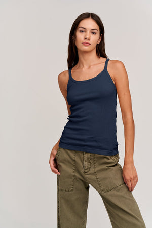 ALIZA RIBBED COTTON LAYERING TANK - Velvet Staging 2.0