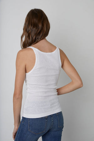 ALIZA RIBBED COTTON LAYERING TANK - Velvet Staging 2.0
