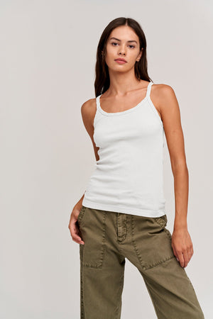ALIZA RIBBED COTTON LAYERING TANK - Velvet Staging 2.0