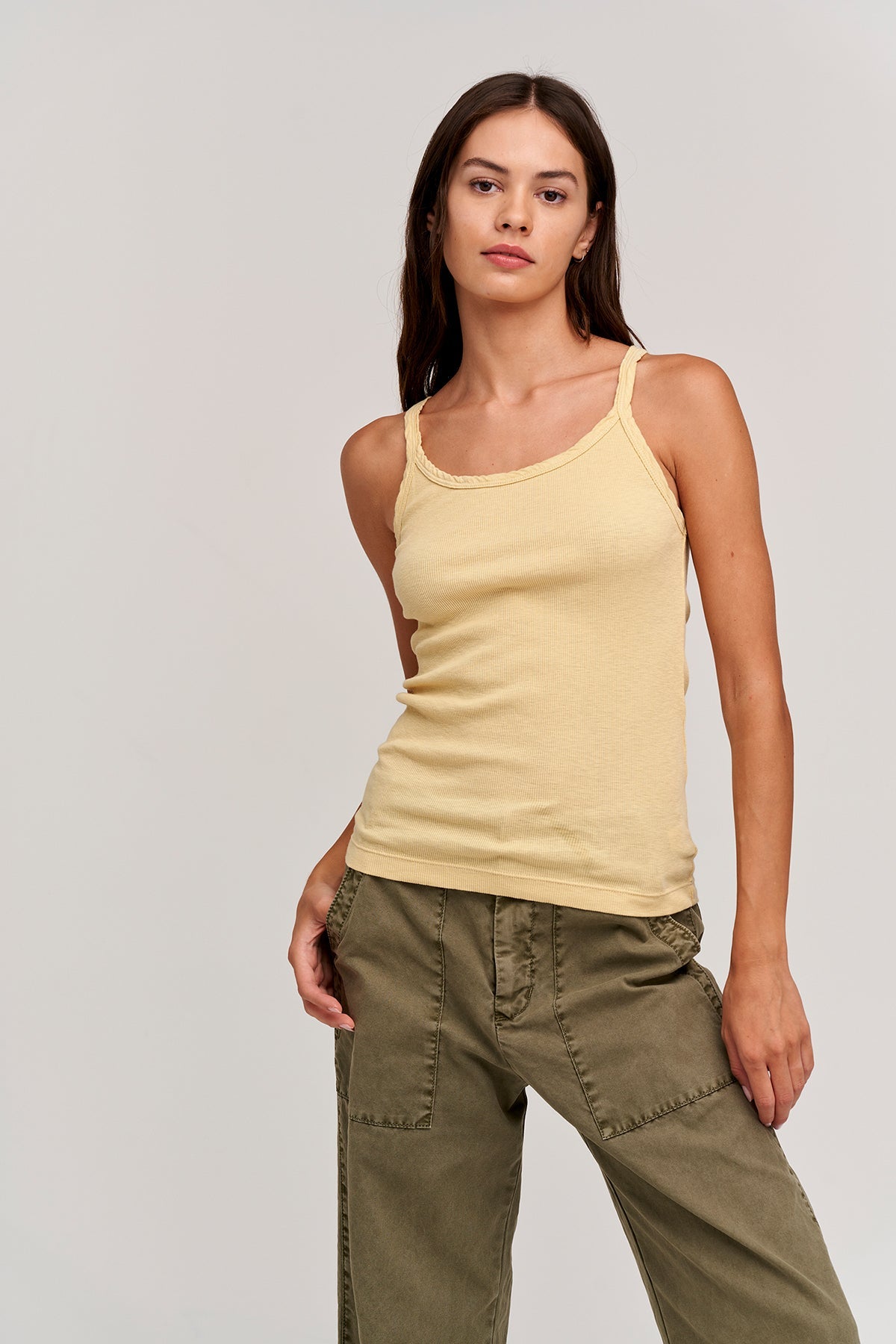 ALIZA RIBBED COTTON LAYERING TANK - Velvet Staging 2.0-26916040736964