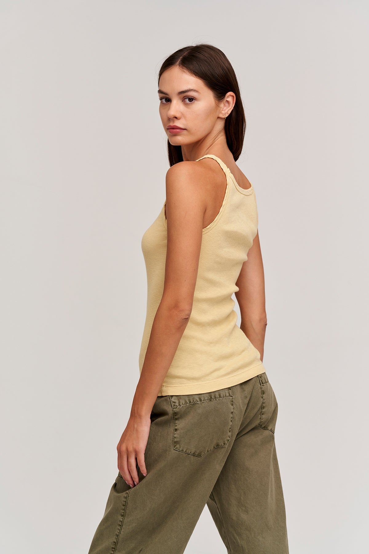 ALIZA RIBBED COTTON LAYERING TANK - Velvet Staging 2.0