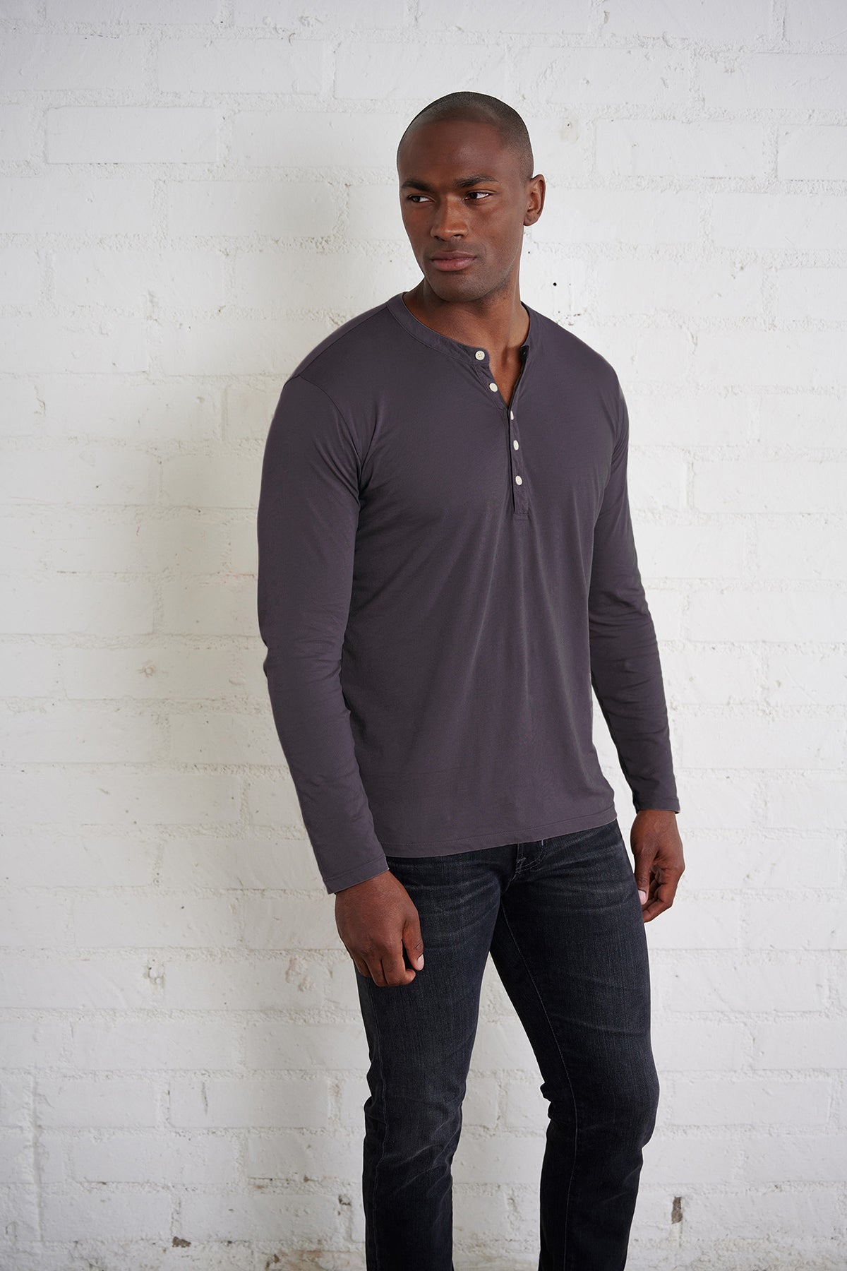 ALVARO COTTON JERSEY HENLEY - Velvet Staging 2.0