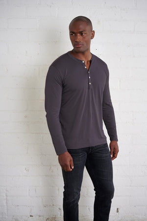 ALVARO COTTON JERSEY HENLEY - Velvet Staging 2.0
