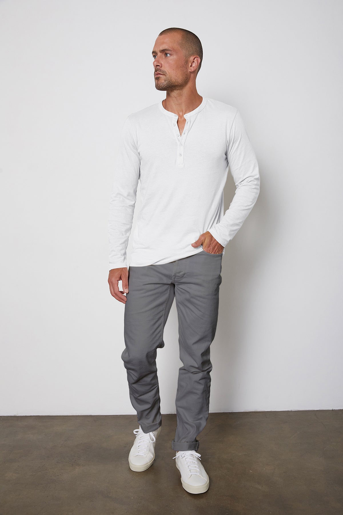   ALVARO COTTON JERSEY HENLEY - Velvet Staging 2.0 