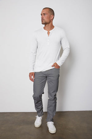 ALVARO COTTON JERSEY HENLEY - Velvet Staging 2.0