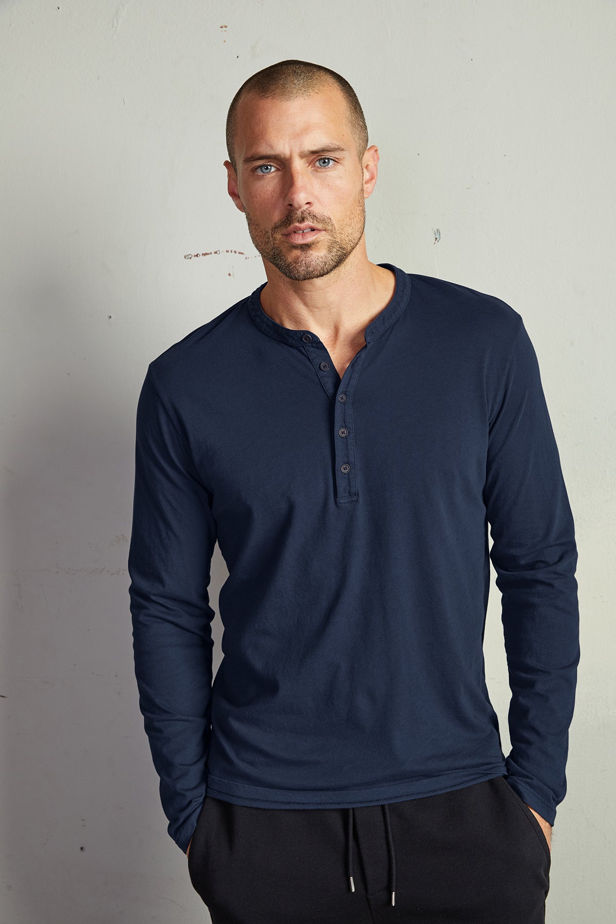   ALVARO COTTON JERSEY HENLEY - Velvet Staging 2.0 