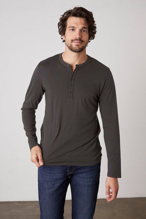 ALVARO COTTON JERSEY HENLEY - Velvet Staging 2.0