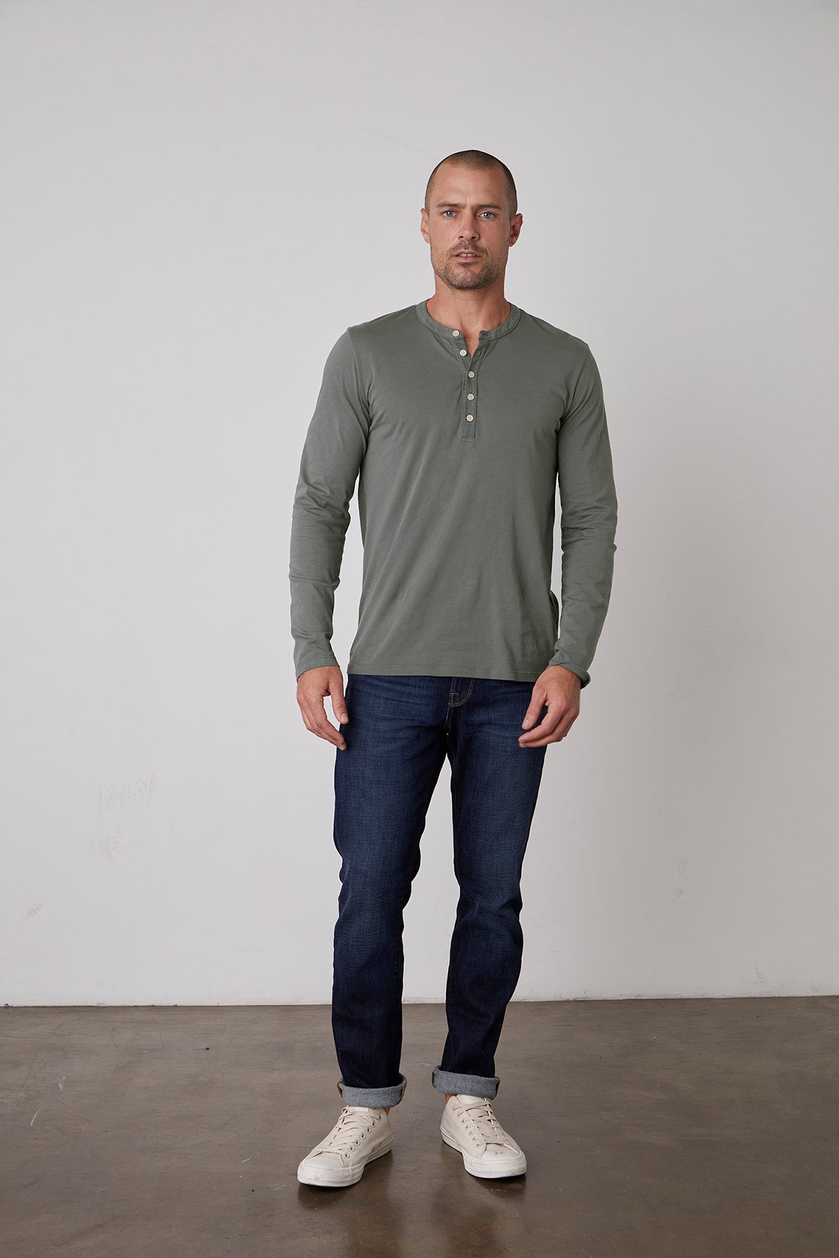   ALVARO COTTON JERSEY HENLEY - Velvet Staging 2.0 