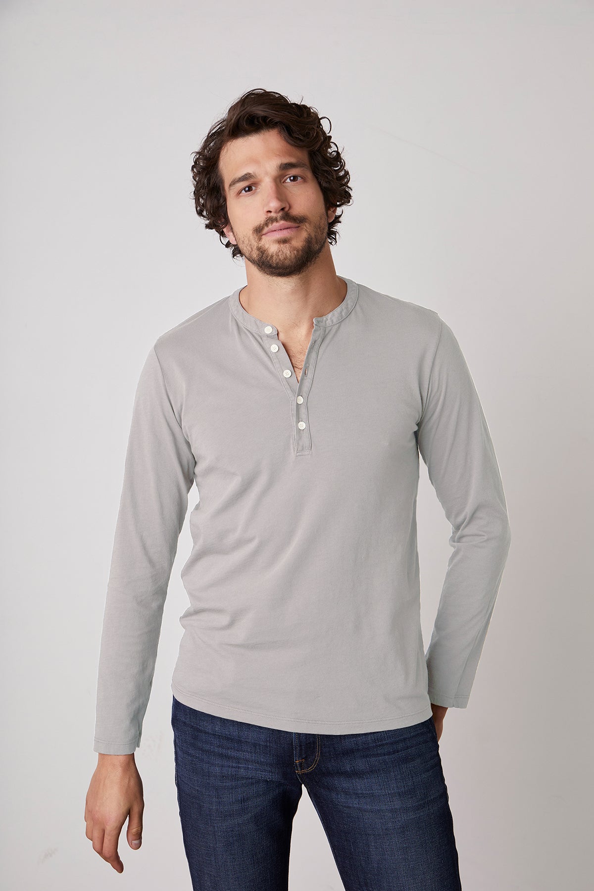 ALVARO COTTON JERSEY HENLEY - Velvet Staging 2.0-26916043915460