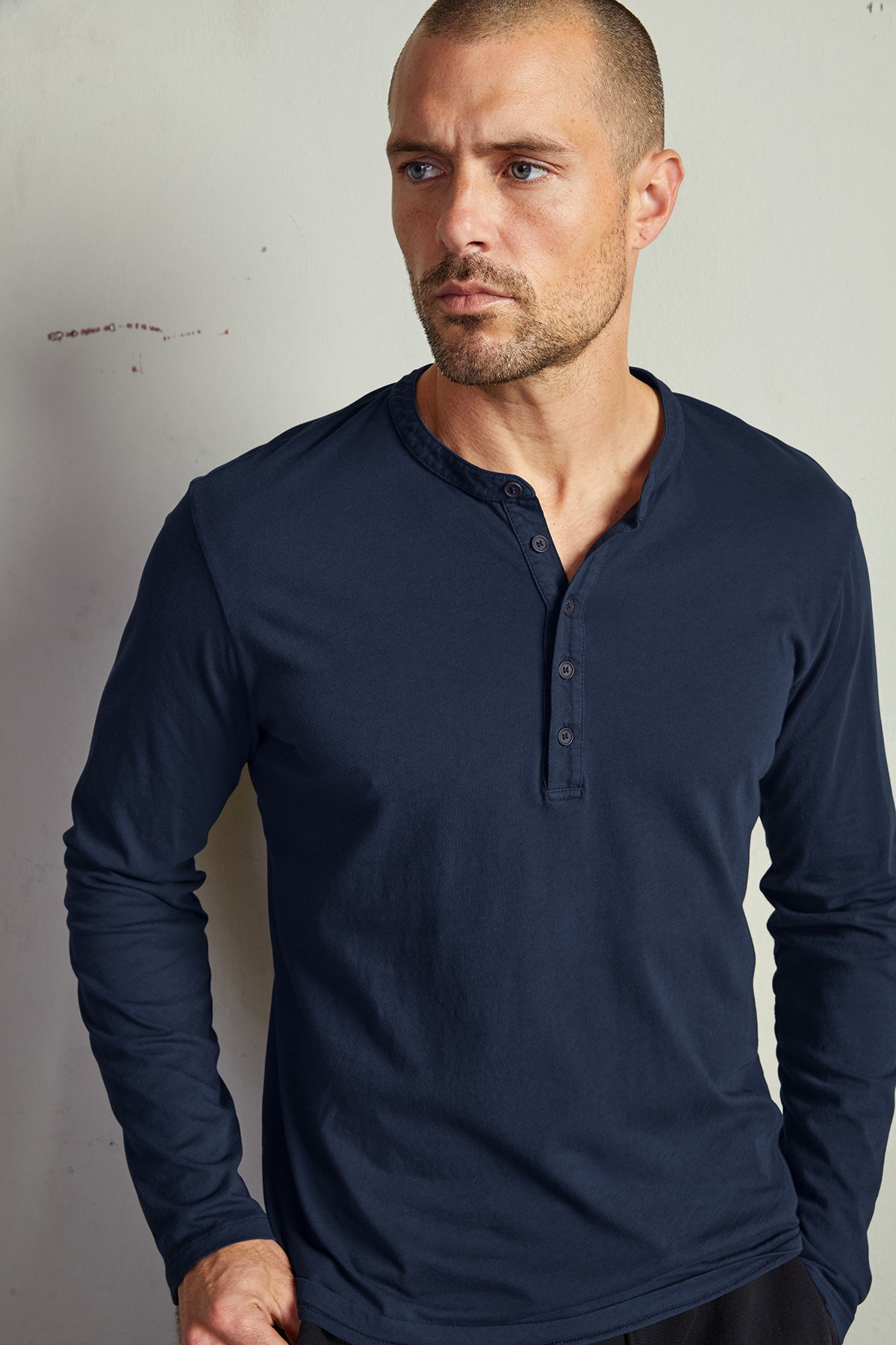   ALVARO COTTON JERSEY HENLEY - Velvet Staging 2.0 