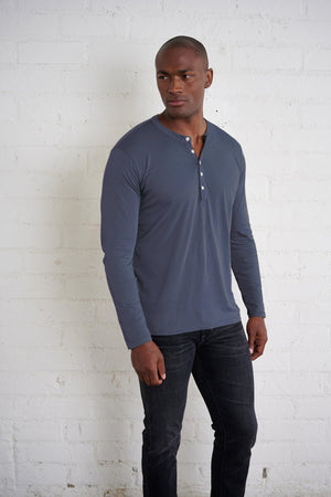 ALVARO COTTON JERSEY HENLEY - Velvet Staging 2.0