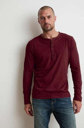 ALVARO COTTON JERSEY HENLEY - Velvet Staging 2.0
